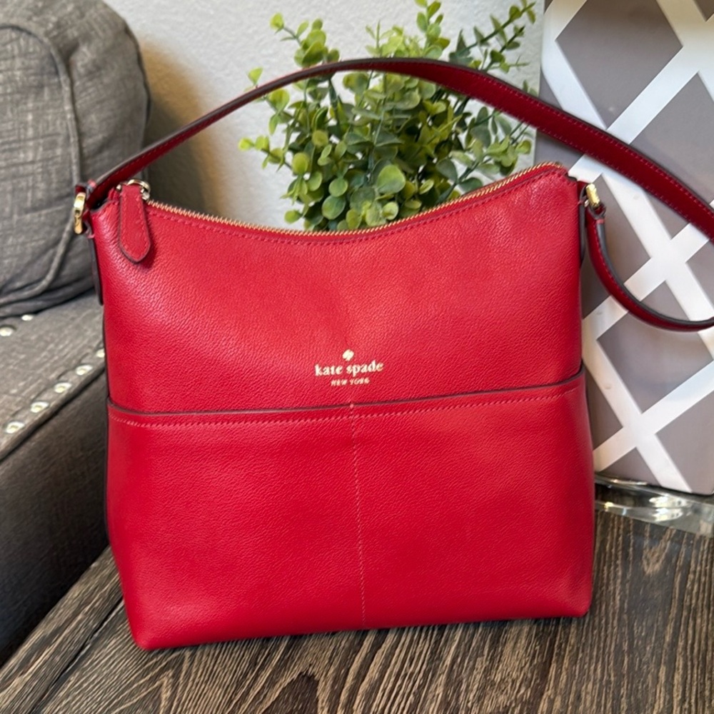 Kate Spade Red Bailey Shoulder Bag - Picture 6 of 12